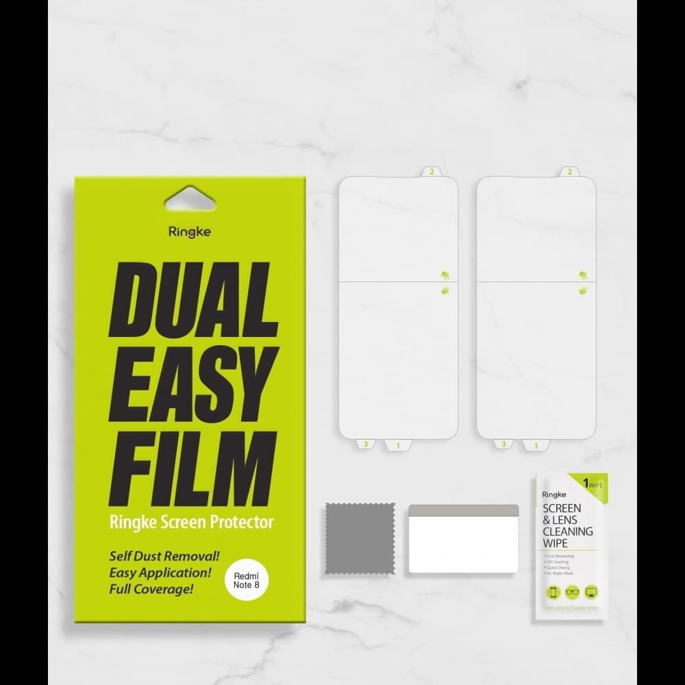 Folia hydrogel Ringke Dual Easy Full Cover pentru Redmi Note 8 Friendly - 10