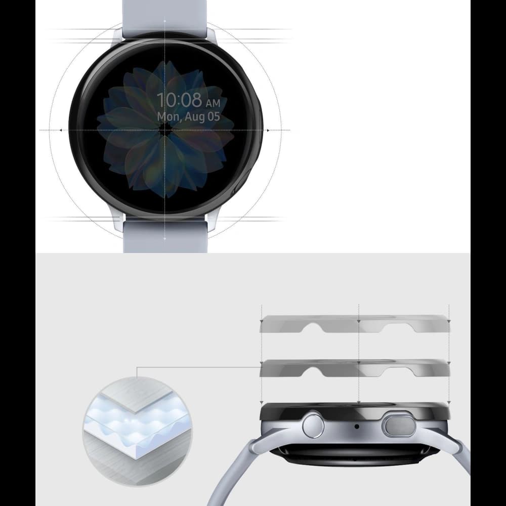 Nakládka Ringke Bezel Styling Samsung Galaxy Watch Active 2 44mm nerezová ocel černý lesk GWA2-44-03 - 2