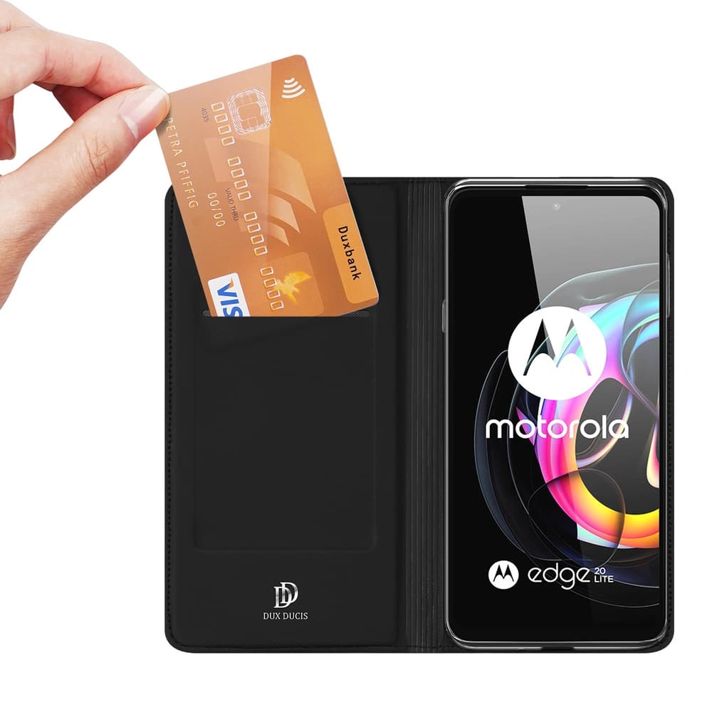 Etui Dux Ducis Skin Pro Motorola Moto Edge 20 Lite negru - 2