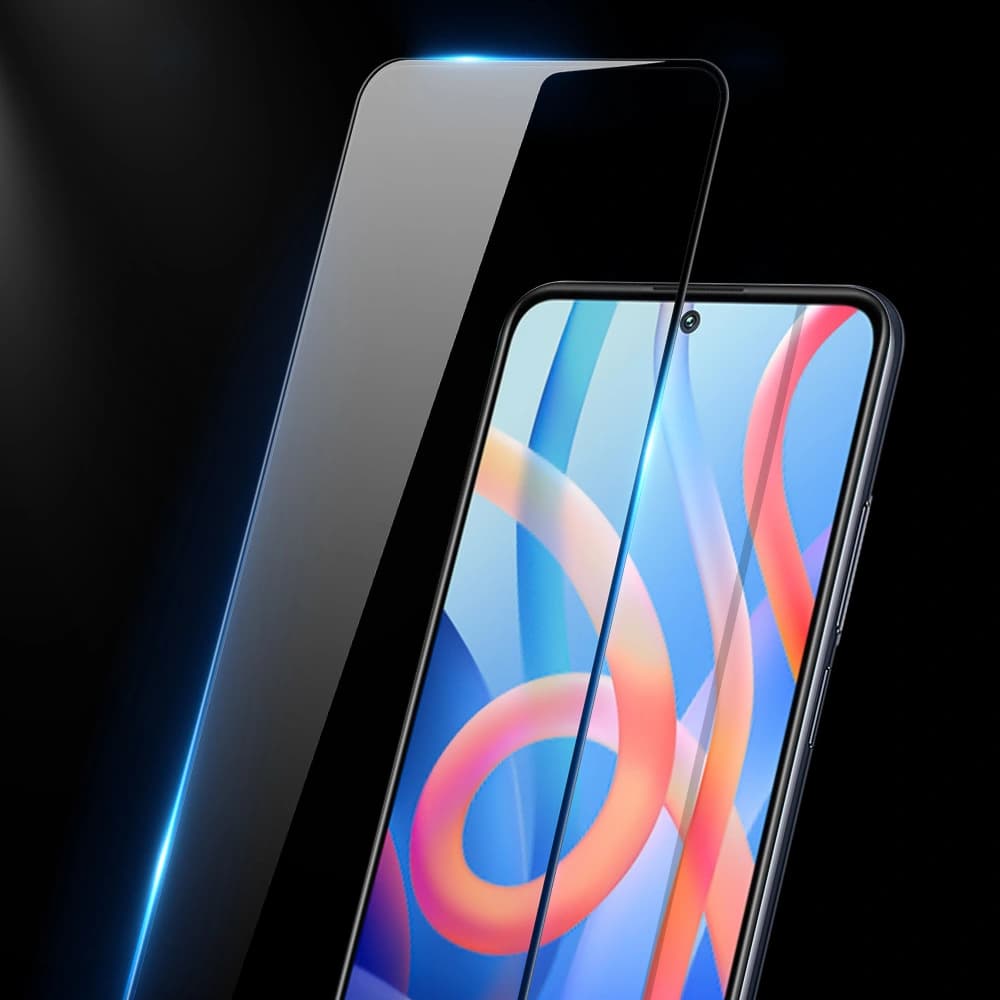 Sticlă călită Dux Ducis 9D Sticlă Temperată Poco M4 Pro 5G neagră (compatibilă cu husele) - 8