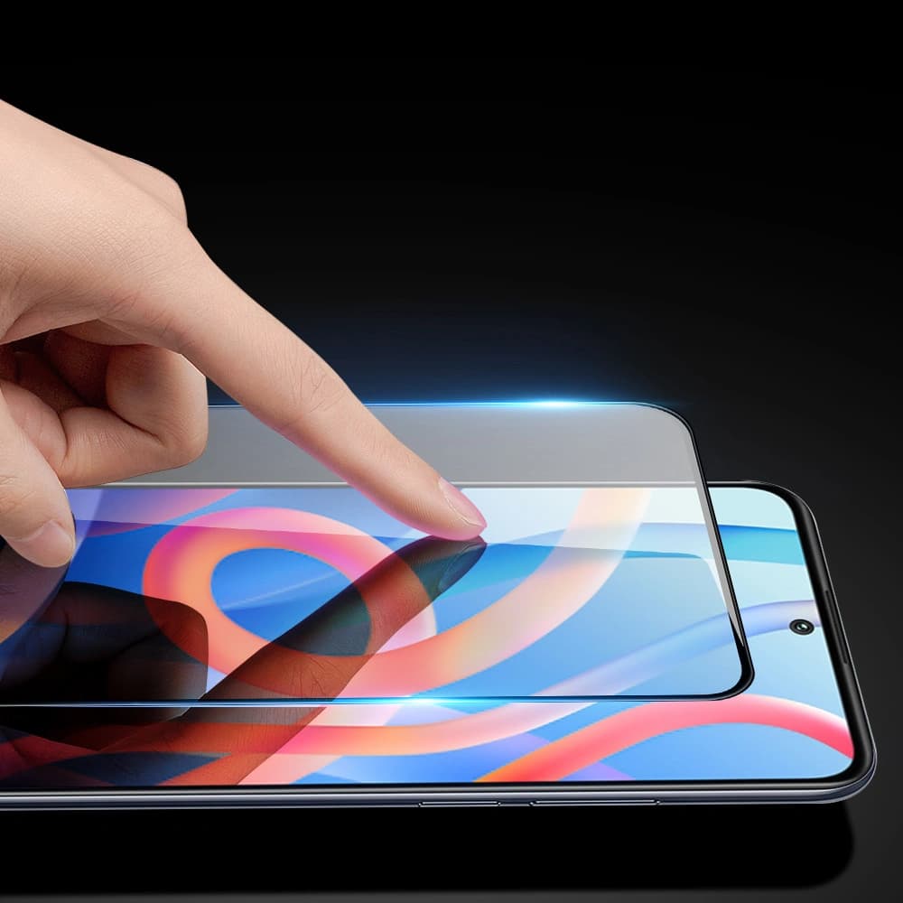 Sticlă călită Dux Ducis 9D Sticlă Temperată Poco M4 Pro 5G neagră (compatibilă cu husele) - 9