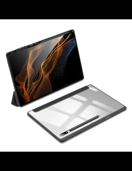 Etui Dux Ducis Toby Samsung Galaxy Tab S8 Ultra suport pentru stylus negru