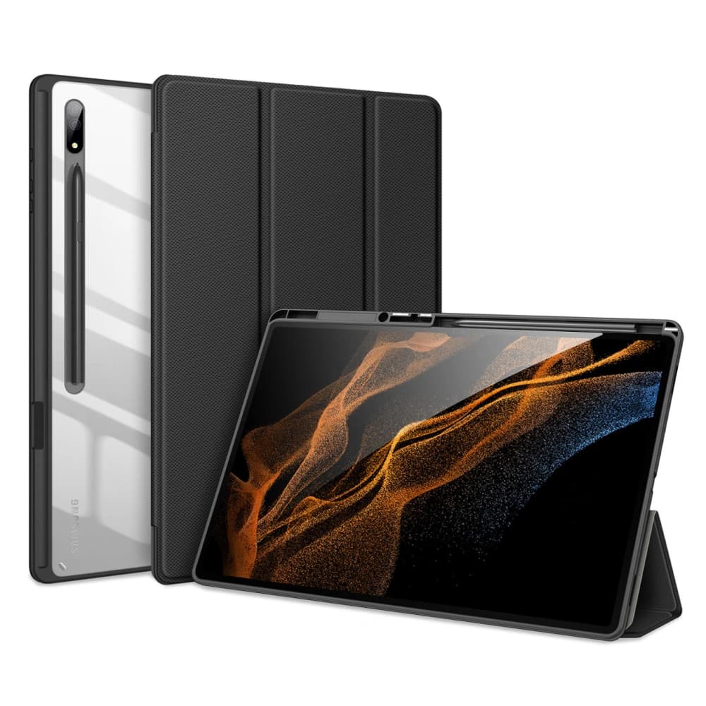 Etui Dux Ducis Toby Samsung Galaxy Tab S8 Ultra suport pentru stylus negru - 4
