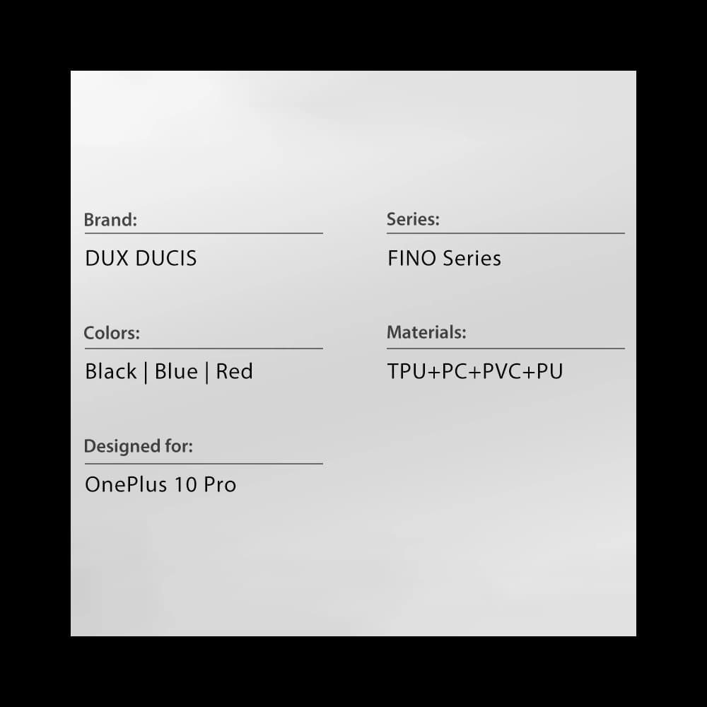 Dux Ducis Fino OnePlus 10 Pro black - 20