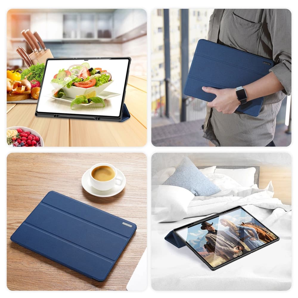 Etui Dux Ducis Domo Samsung Galaxy Tab S8 Ultra modrý - 10