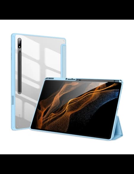 Etui Dux Ducis Toby Samsung Galaxy Tab S8 Ultra suport pentru stylus albastru