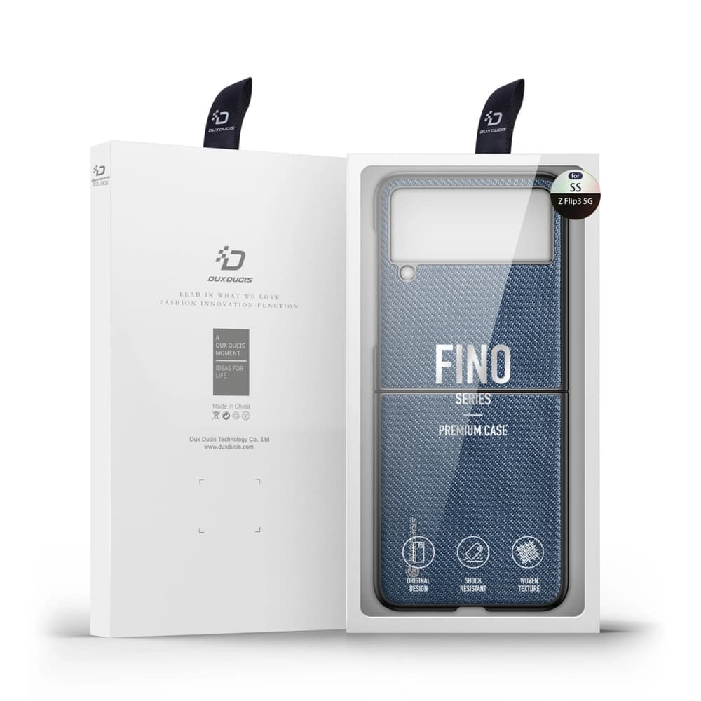 Etui Dux Ducis Fino Samsung Galaxy Z Flip 3 albastru - 5