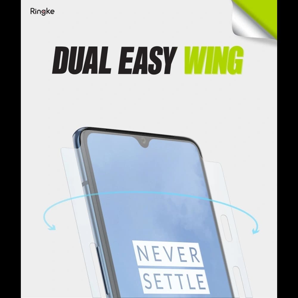 Folia hydrogel Ringke Dual Easy Wing Full Cover OnePlus 7T [2 PACK] - 2