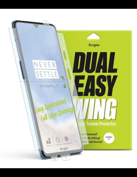 Hydrogel-Folie Ringke Dual Easy Wing Full Cover OnePlus 7T [2 PACK]