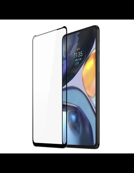 Dux Ducis 10D Edzett Üveg Motorola Moto G22 fekete (tokbarát)