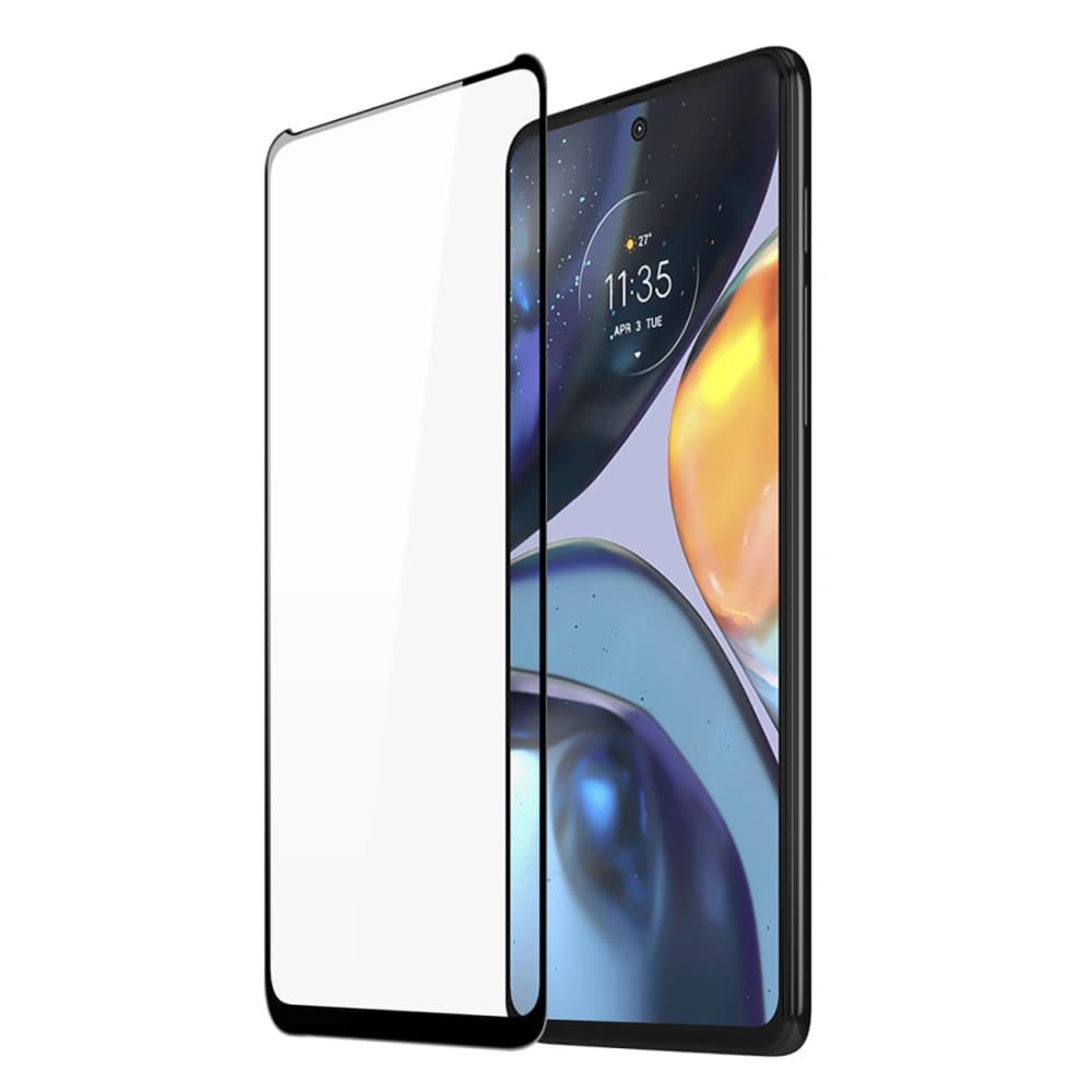 Sticlă temperată Dux Ducis 10D pentru Motorola Moto G22, neagră (compatibilă cu carcasele) - 1