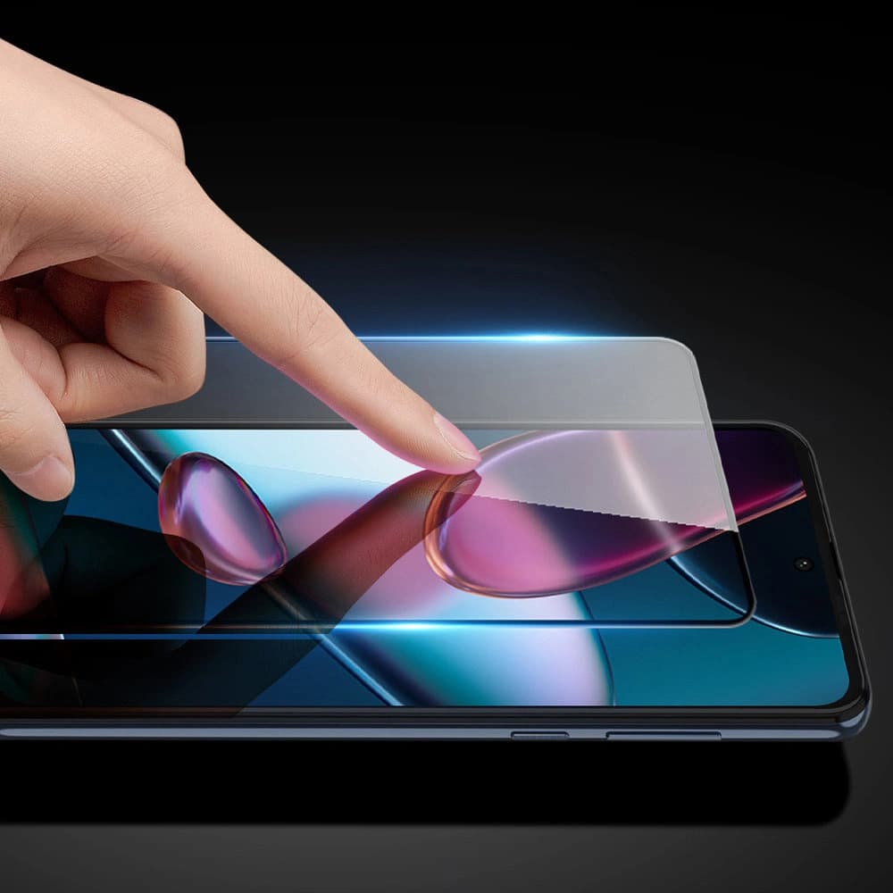 Sklo tvrzené Dux Ducis 10D Tempered Glass Motorola Moto Edge 30 Pro/Edge X30 černé (přátelské k pouzdru) - 8