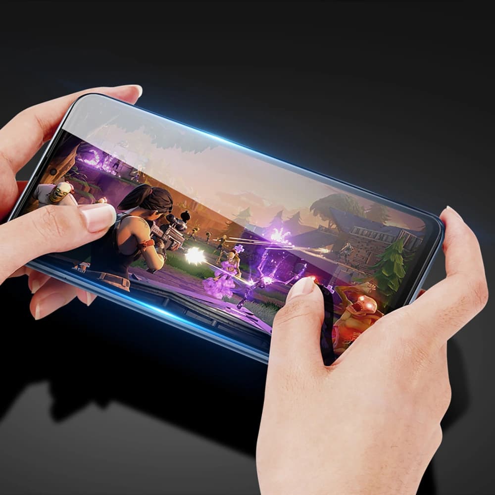 Edzett üveg Dux Ducis 10D Tempered Glass Motorola Moto G52 fekete (tokbarát) - 3