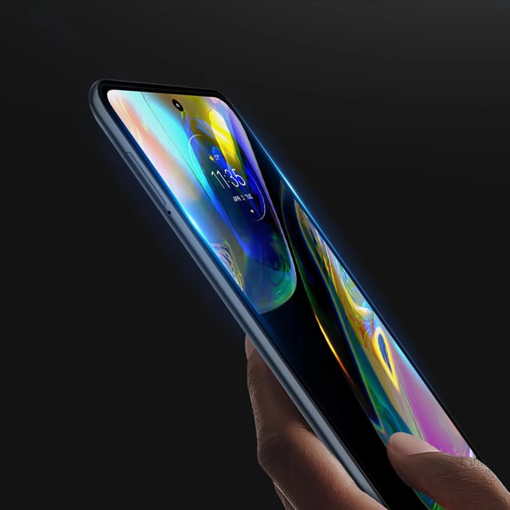 Edzett üveg Dux Ducis 10D Tempered Glass Motorola Moto G52 fekete (tokbarát) - 7