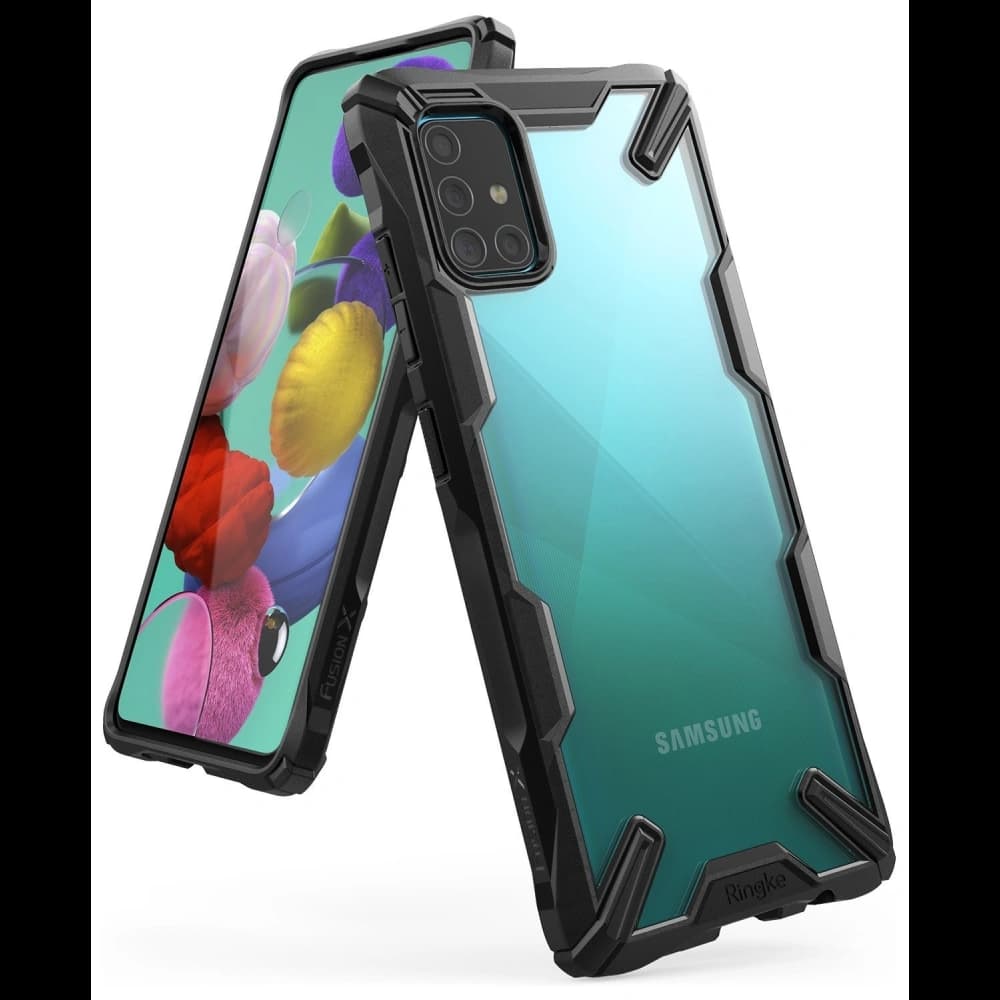 Etui Ringke Fusion-X Samsung Galaxy A51 Fekete - 1