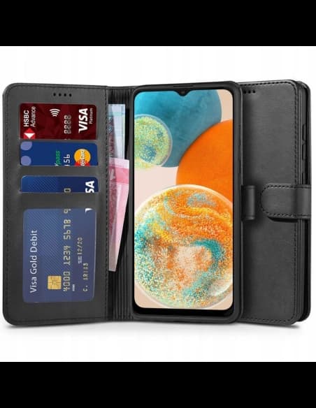 Case Tech-Protect Wallet Samsung Galaxy A23 5G Schwarz