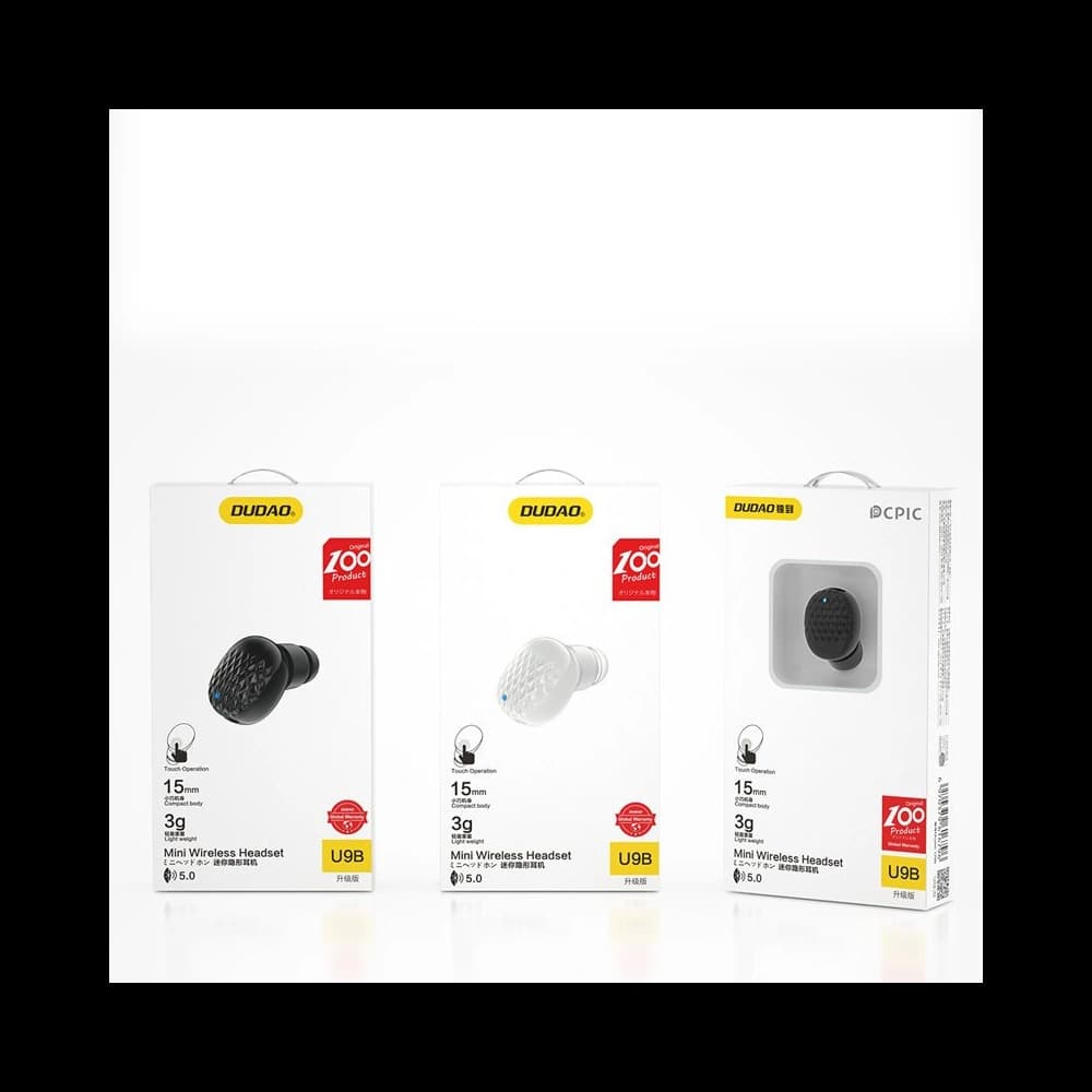 Vezeték nélküli fejhallgató Dudao Bluetooth 5.0 fekete (U9B) - 8