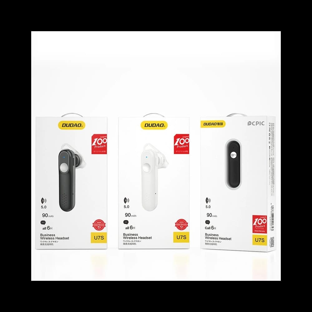 Bezdrátová sluchátka Dudao Bluetooth 5.0 černá (U7S) - 5