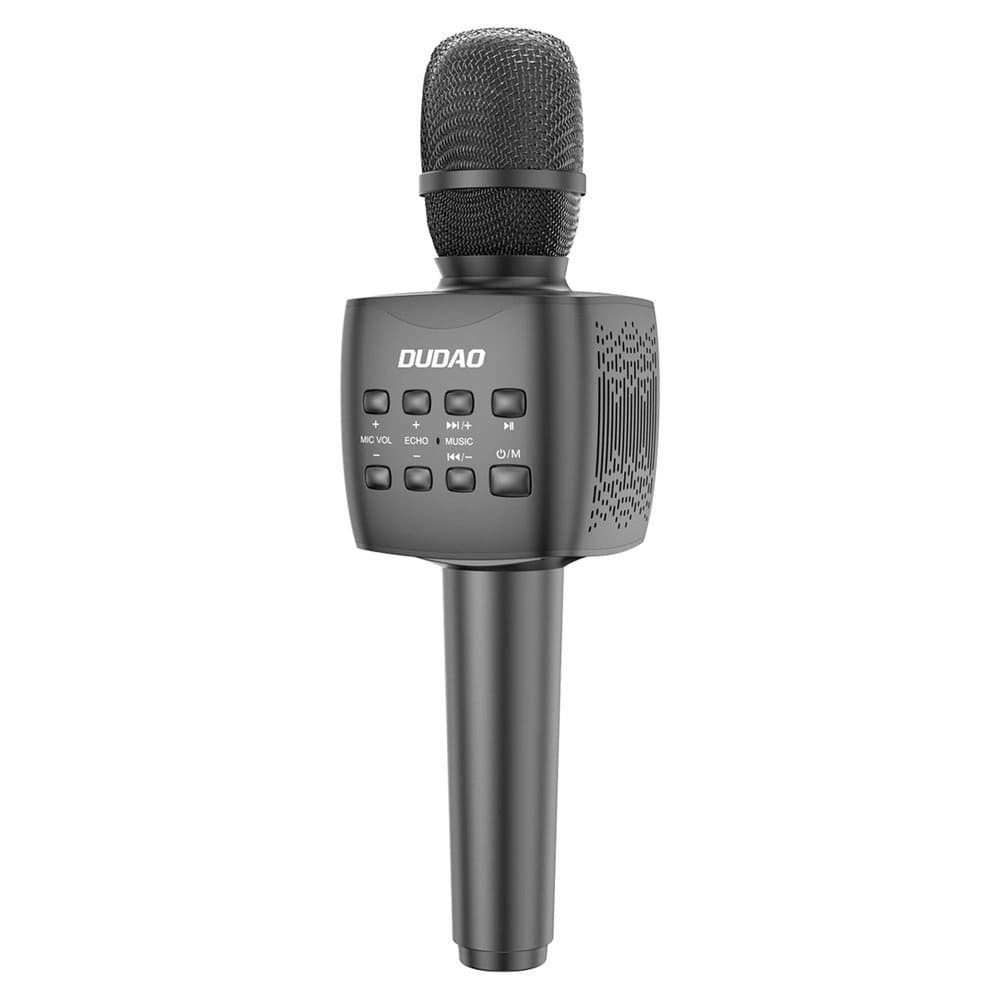 Dudao microfon wireless pentru karaoke Bluetooth 5.0 negru (Y16S) - 2