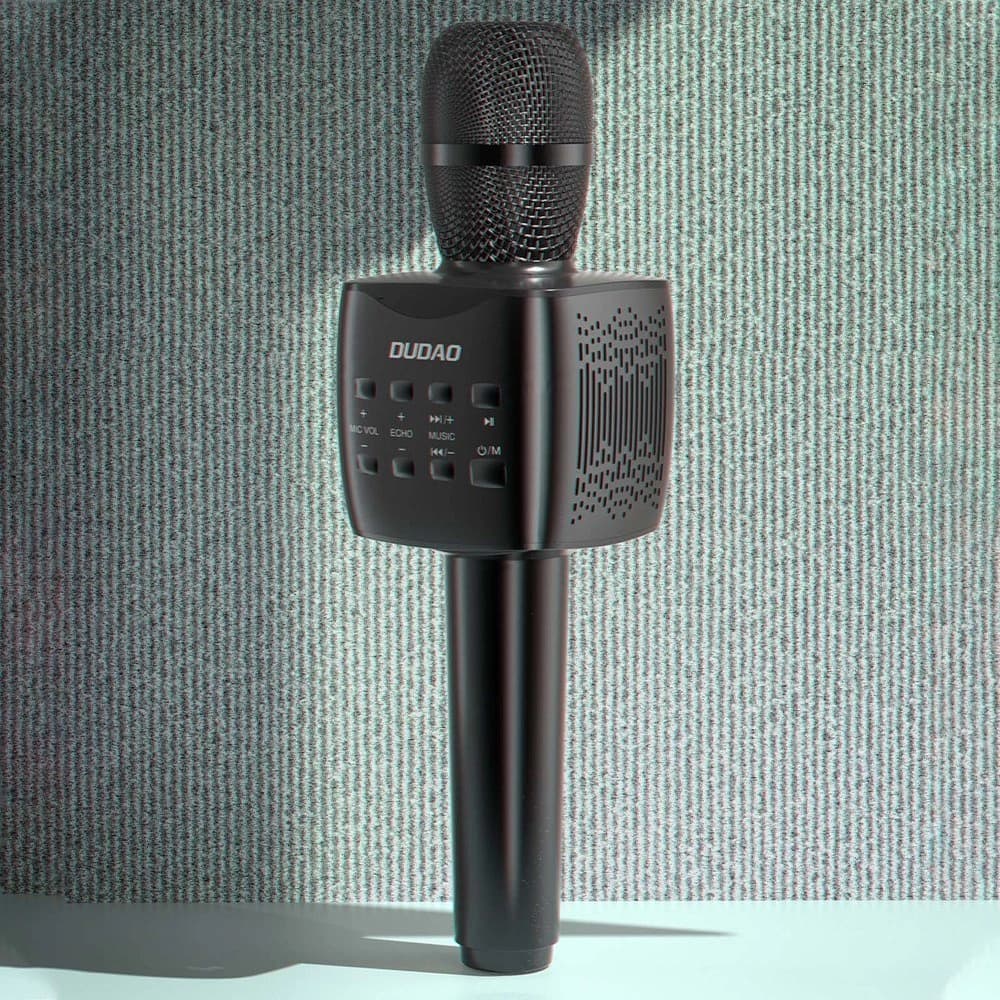 Dudao microfon wireless pentru karaoke Bluetooth 5.0 negru (Y16S) - 4