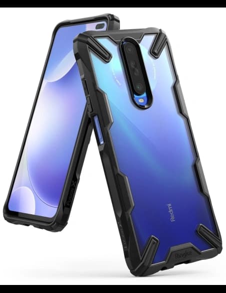Etui Ringke Fusion-X Pocophone X2/Redmi K30 Fekete
