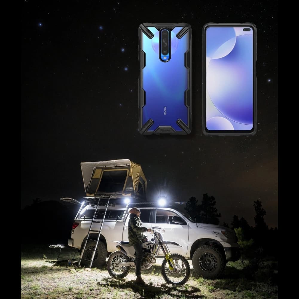 Etui Ringke Fusion-X Pocophone X2/Redmi K30 Fekete - 2