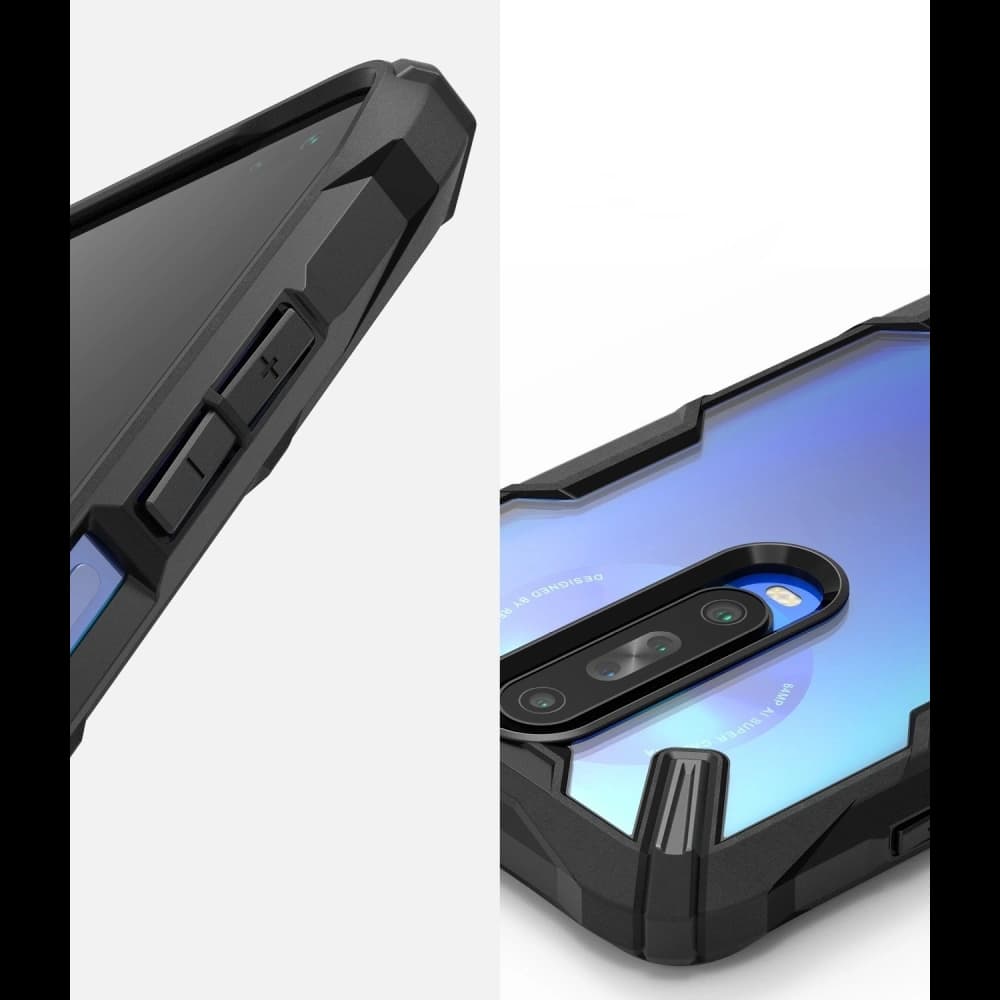 Etui Ringke Fusion-X Pocophone X2/Redmi K30 Fekete - 5