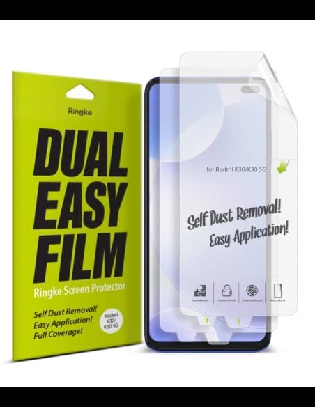 Hidrogél fólia Ringke Dual Easy Full Cover Pocophone X2/Redmi K30 Esetbarát