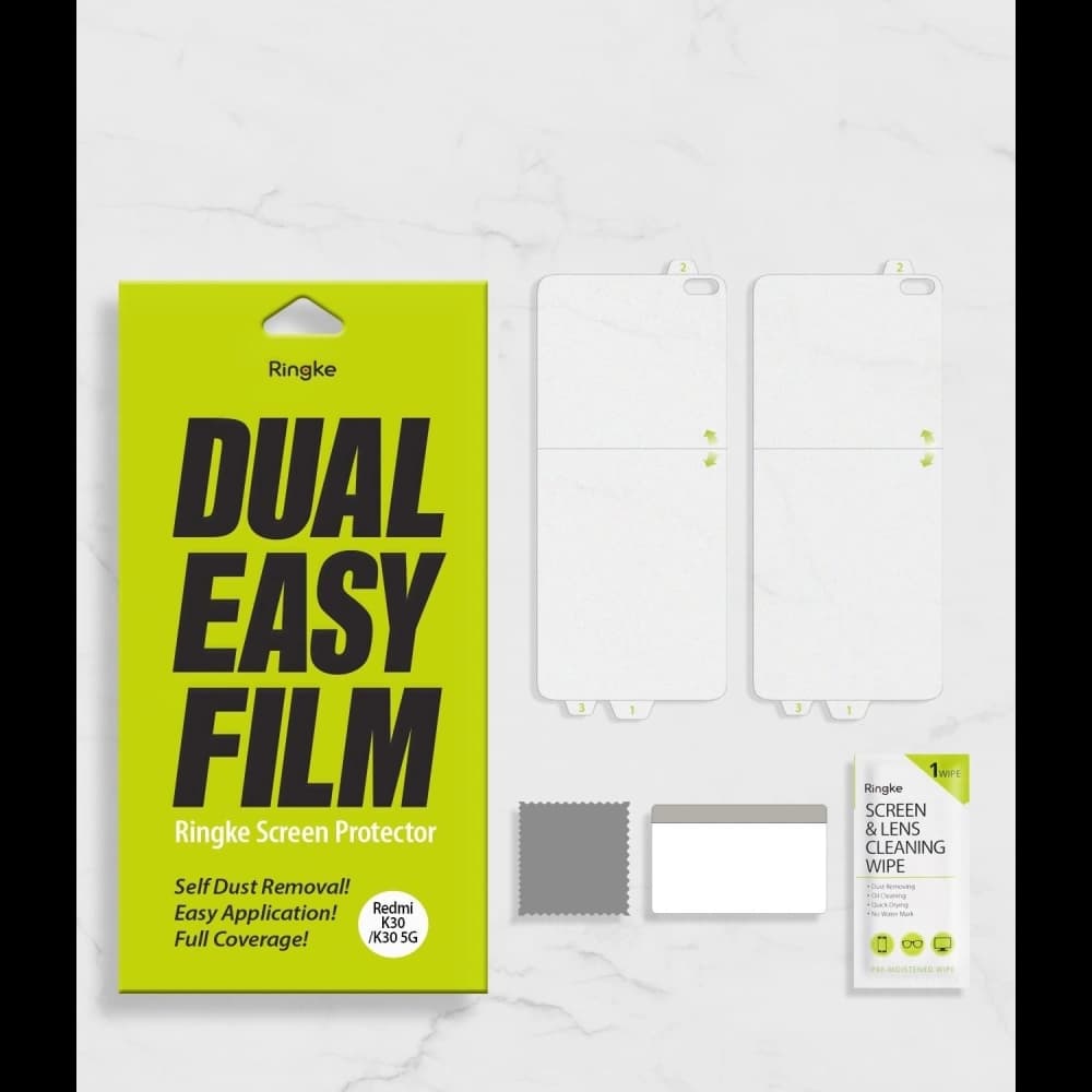 Hidrogél fólia Ringke Dual Easy Full Cover Pocophone X2/Redmi K30 Esetbarát - 10