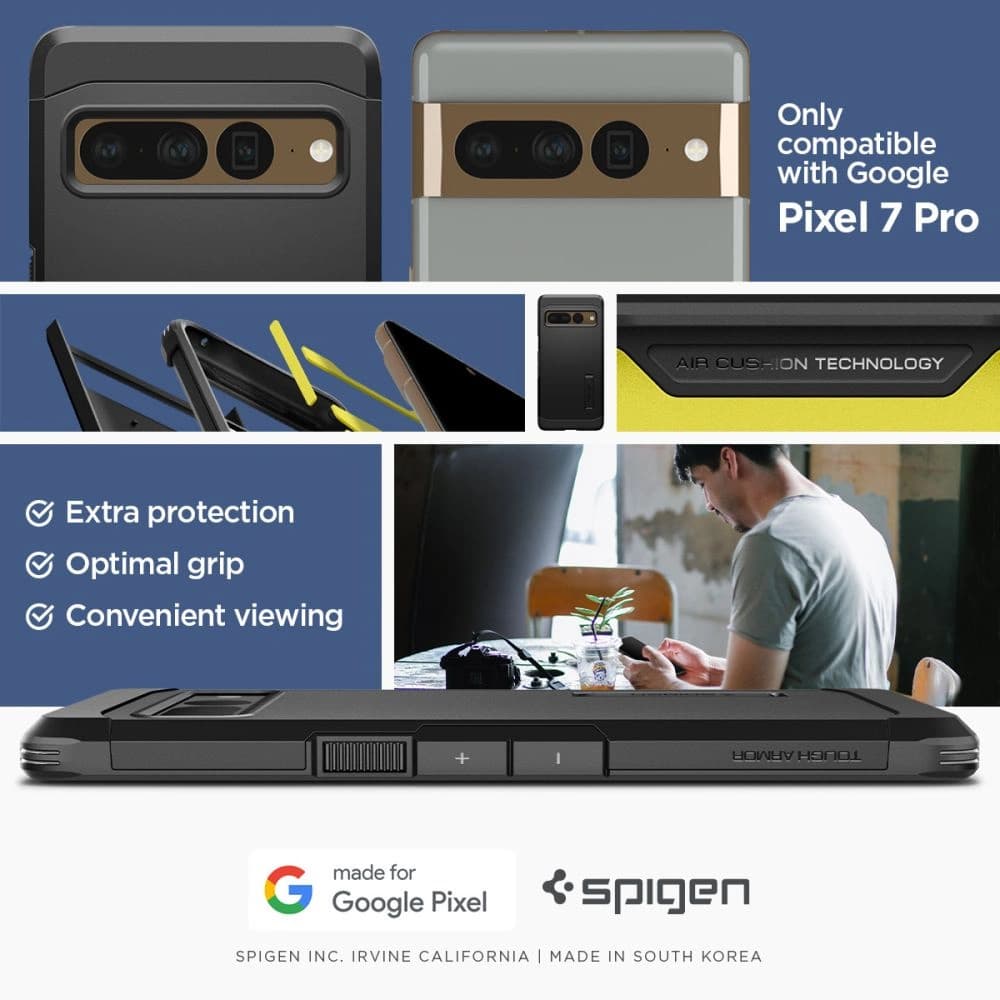Etui Spigen Tough Armor Google Pixel 7 Pro Fekete - 11
