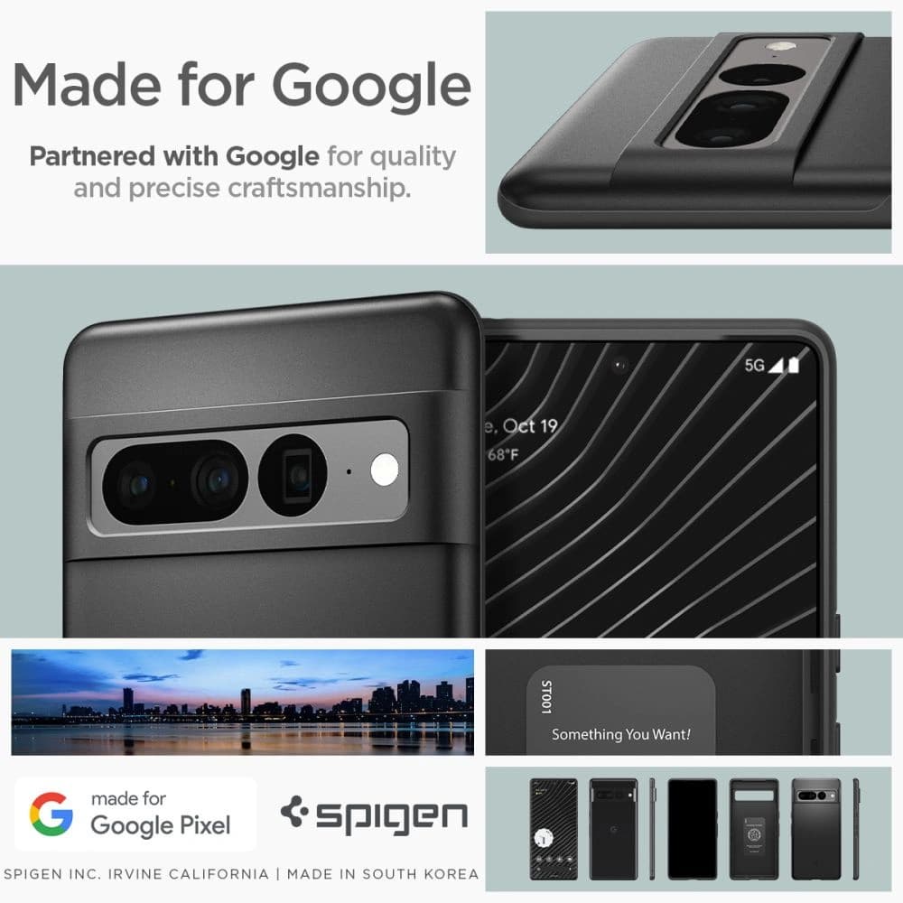 Case Spigen Thin Fit Google Pixel 7 Pro Schwarz - 17
