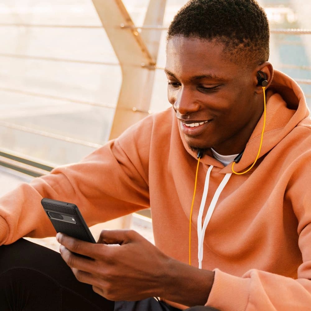 Etui Spigen Liquid Air Google Pixel 7 Matt Fekete - 21