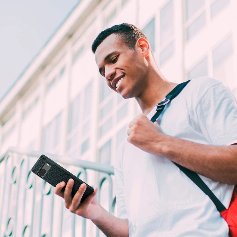 Etui Spigen Liquid Air Google Pixel 7 Matt Fekete - 22