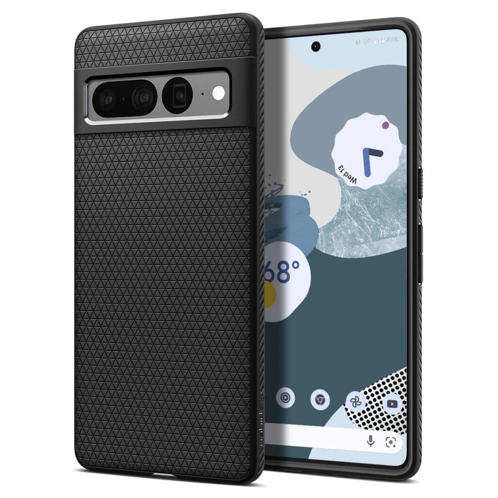 Case Spigen Liquid Air Google Pixel 7 Pro Matt Schwarz - 1