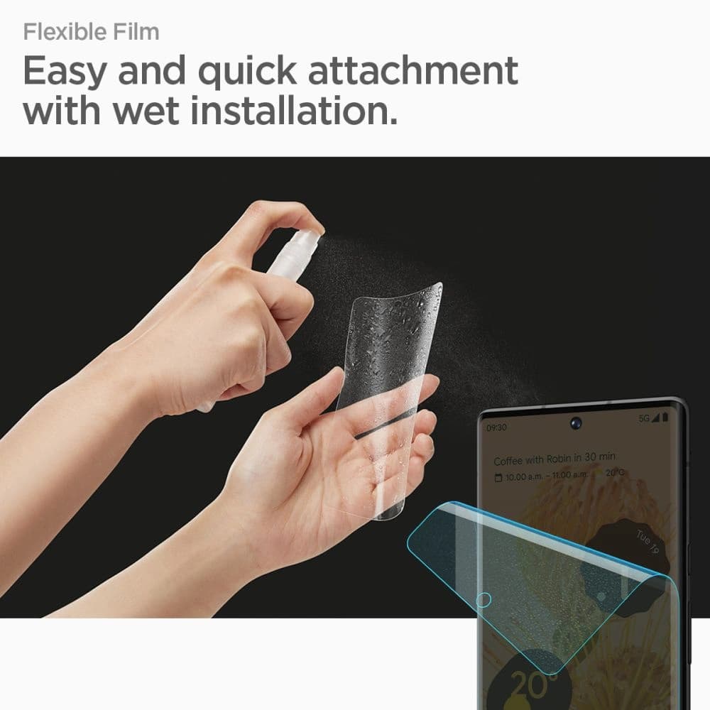 Folia Spigen Neo Flex Google Pixel 7 Pro Clear [2 PACK] - 4