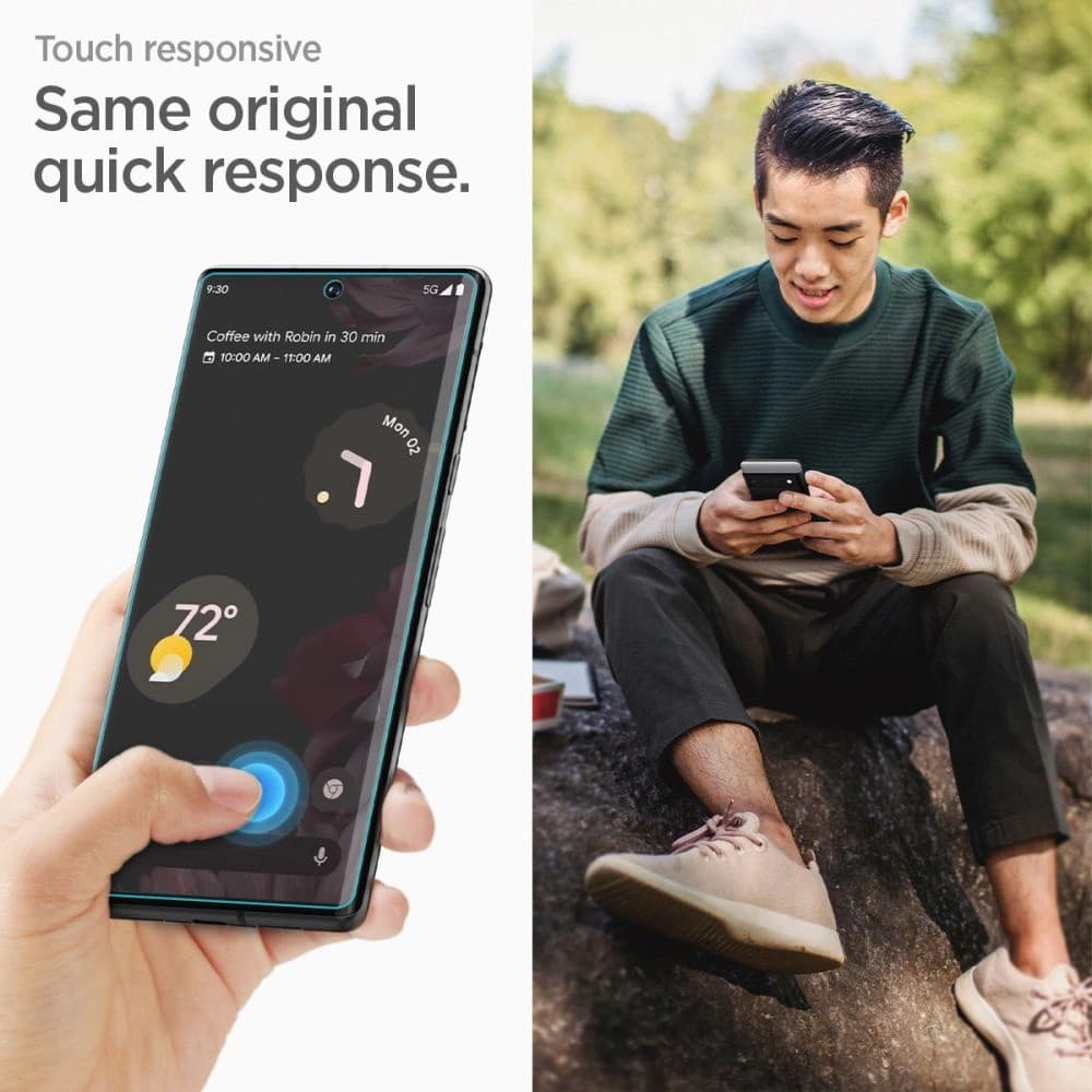 Folia Spigen Neo Flex Google Pixel 7 Pro Clear [2 PACK] - 5