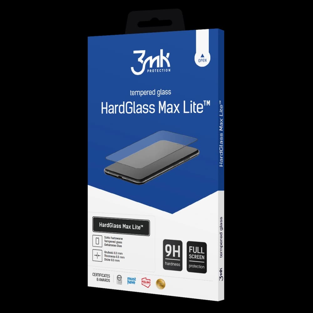 Gehärtetes Glas 3MK HardGlass Max Lite Xiaomi Redmi A1 schwarz - 1