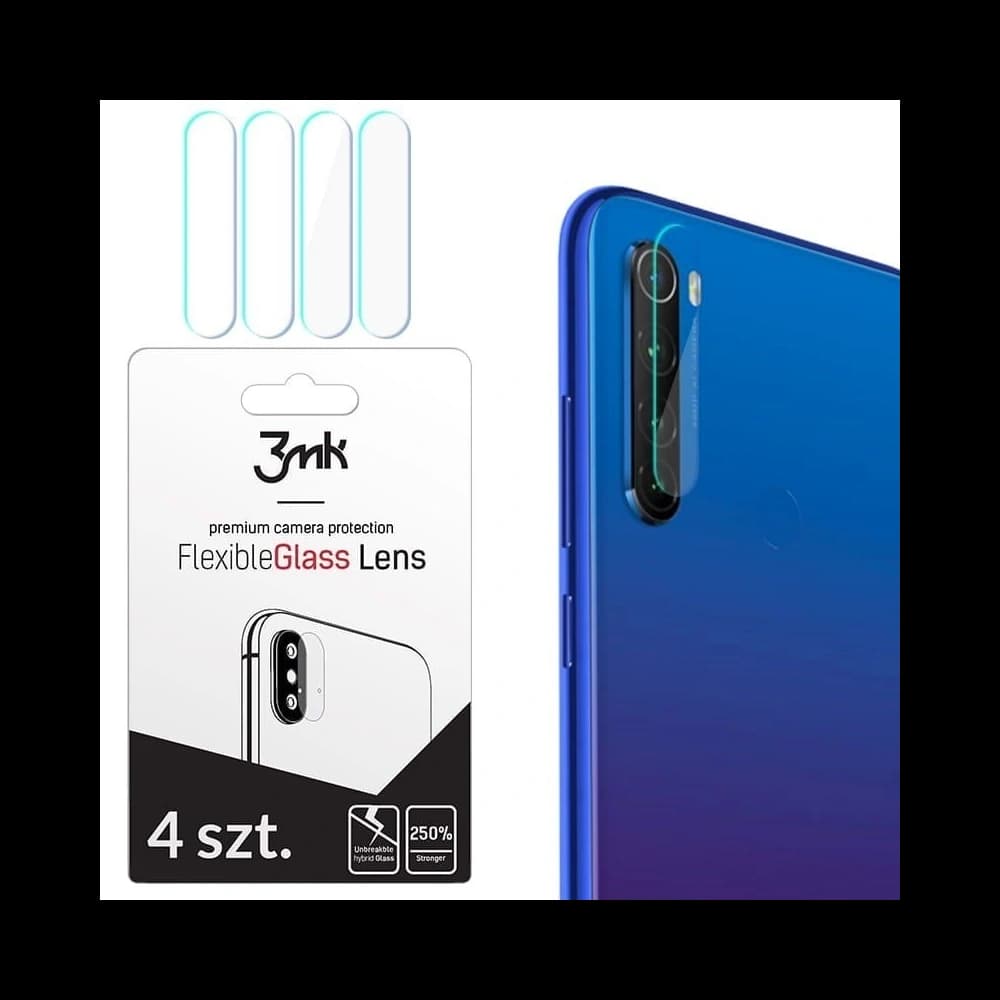 Sticlă hibridă pentru obiectivul aparatului 3MK Lens Protection Redmi Note 8T [4 PACK] - 1