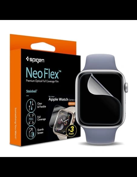 3x Folie Spigen Neo Flex HD Apple Watch 4/5/6/7/SE/8/9 40/41MM