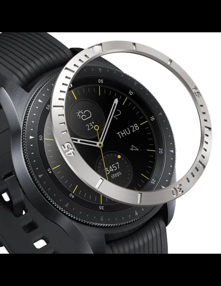 Tachymeter-Abdeckung Ringke Samsung Galaxy Sport/Watch 42mm Edelstahl Silber GW-42-02
