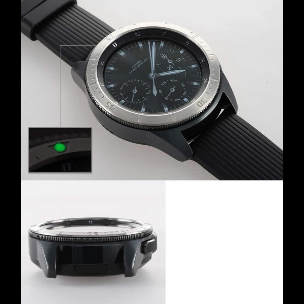 Tachymeter-Abdeckung Ringke Samsung Galaxy Sport/Watch 42mm Edelstahl Silber GW-42-02 - 3