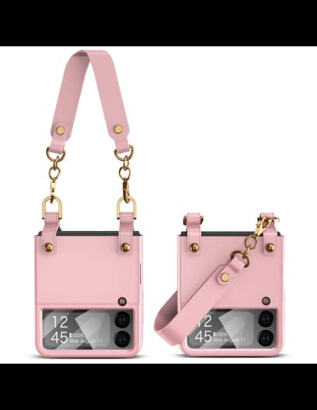 Etui Tech-Protect Icon Chain Samsung Galaxy Z Flip 4 Růžové zlato