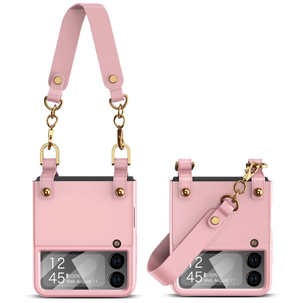 Etui Tech-Protect Icon Chain Samsung Galaxy Z Flip 4 Rose Gold - 1