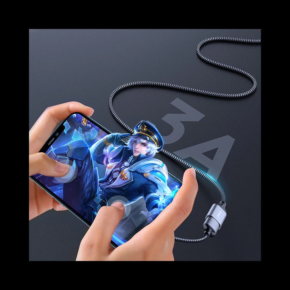 Hosszabbító kábel Joyroom USB 2.0 480 Mbps 2m szürke (S-2030N13 szürke) - 4