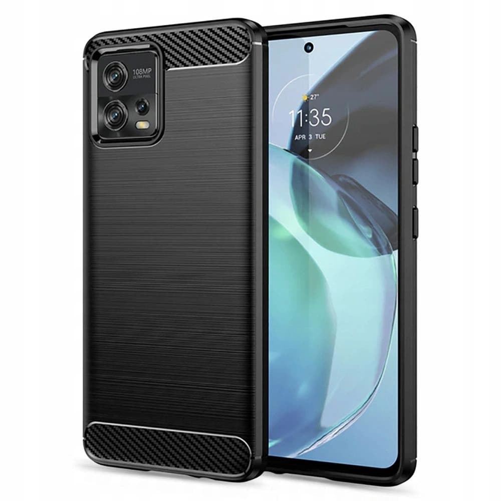 Etui Tech-Protect TPUCarbon Motorola Moto G72 černé - 1