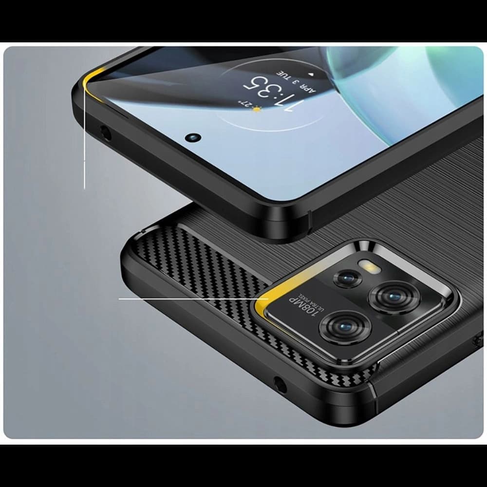 Etui Tech-Protect TPUCarbon Motorola Moto G72 černé - 5