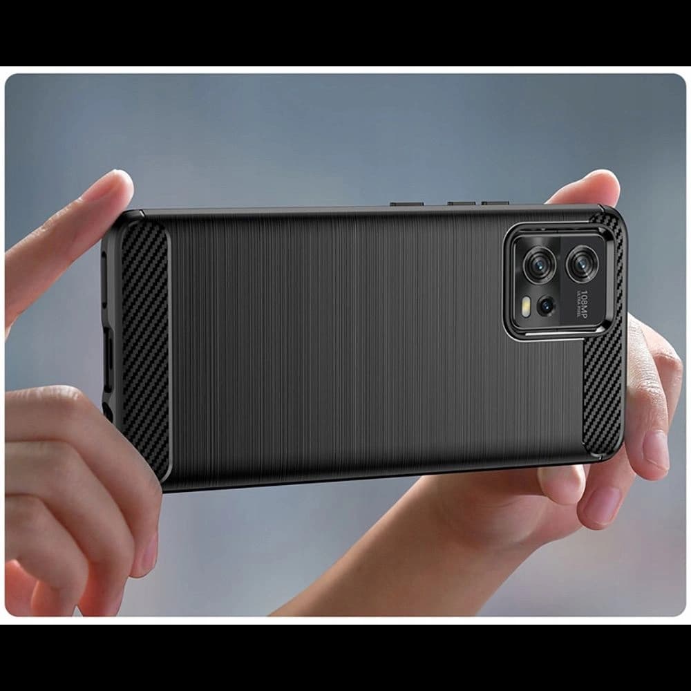 Etui Tech-Protect TPUCarbon Motorola Moto G72 černé - 6