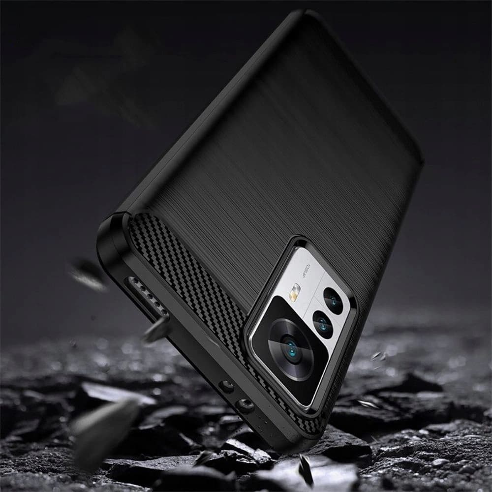 Etui Tech-Protect TPUCarbon Xiaomi 12 Lite Fekete - 3