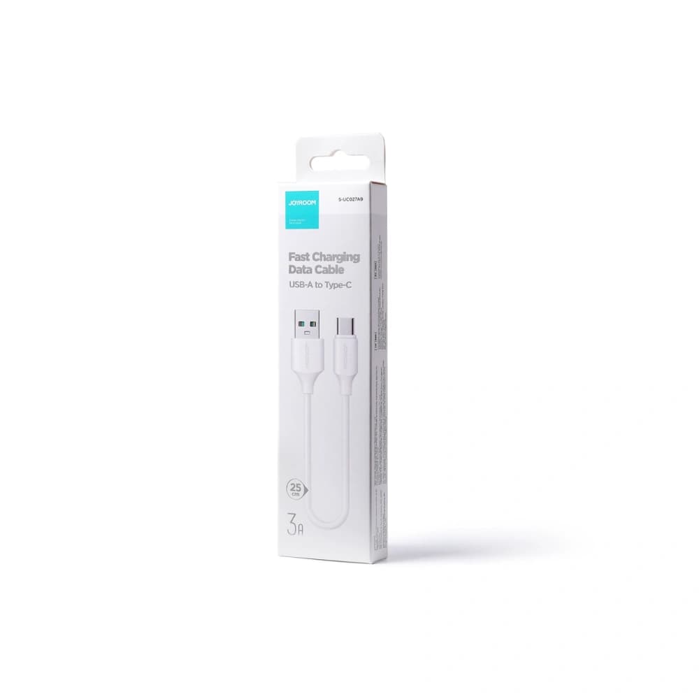 Cablul Joyroom USB/USB-C 3A 0,25m alb (S-UC027A9) - 5