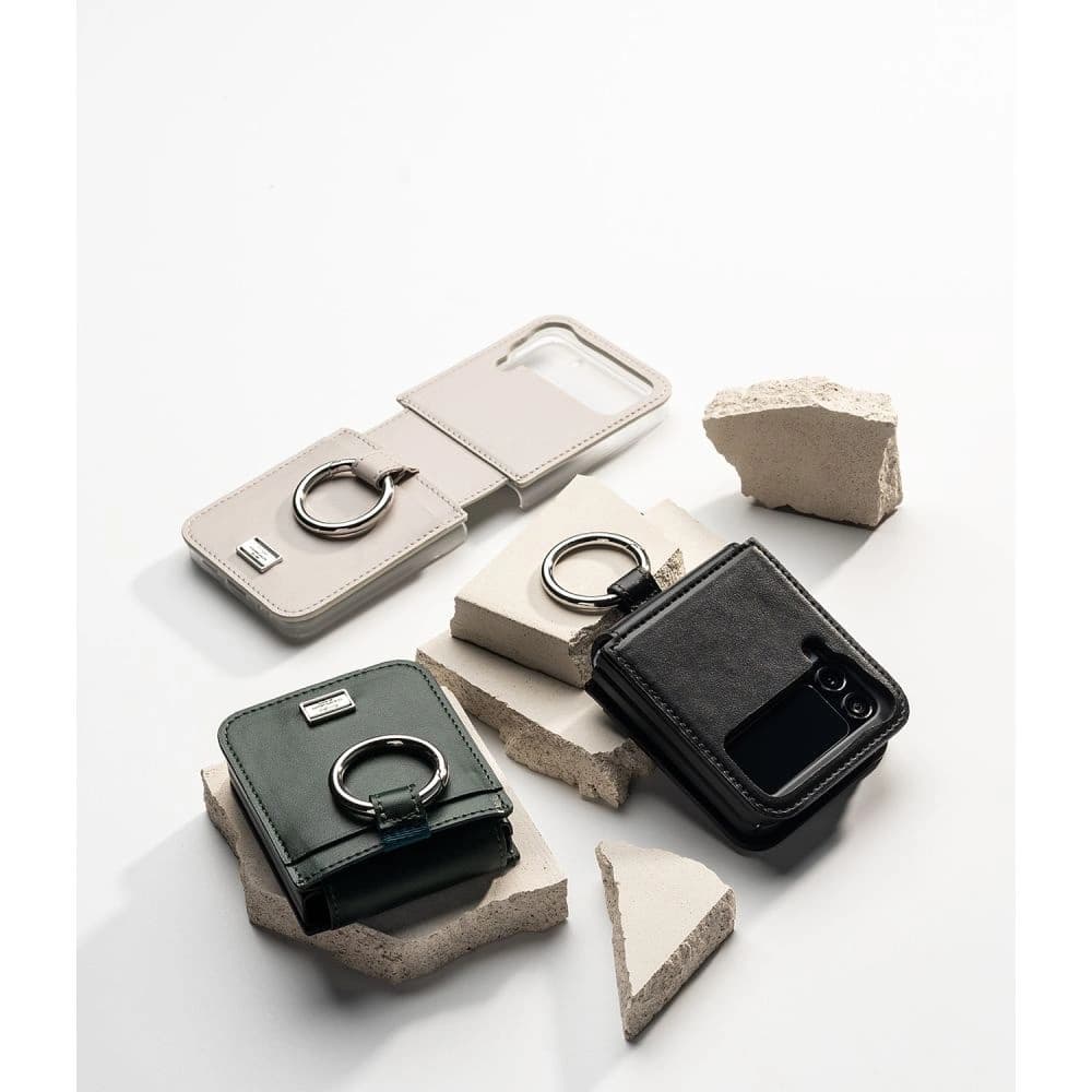 Case Ringke Signature Folio Samsung Galaxy Z Flip 4 Dunkelgrün - 6